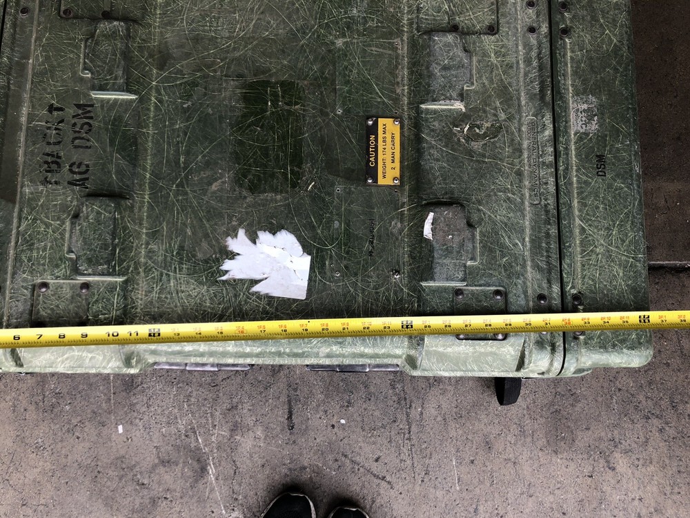 Hardigg Style Rack Mount Case General Dynamics Military Electronics Crate 36.5"