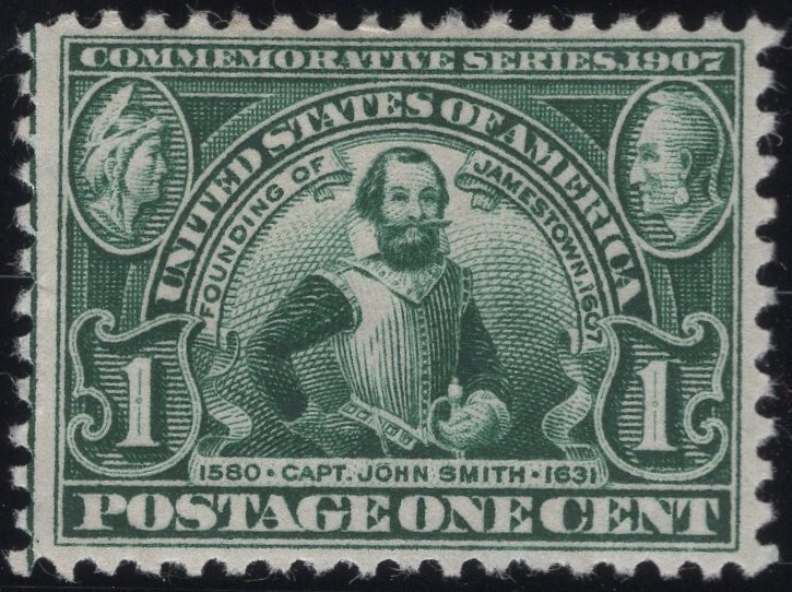 328 1c Jamestown Exposition - MH