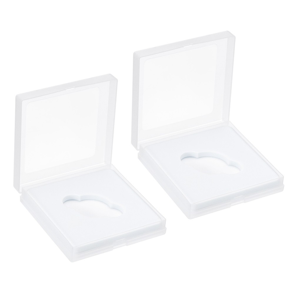30mm Lens Filter Case,2pcs Camera Filter Case Portable Lens Filter Box Plastic