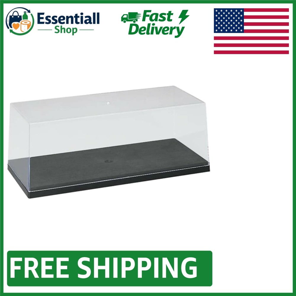 Dust Resistant Stackable Display Case for Collectibles - Red Rectangular Design