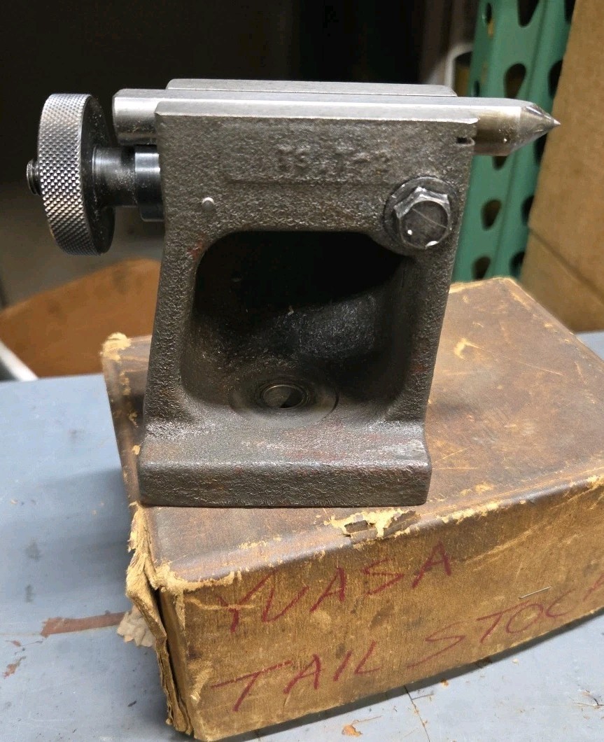 Yuasa Tail Stock For 5C Collet H/V Rotary Indexer 550 103 Tailstock Milling 4"