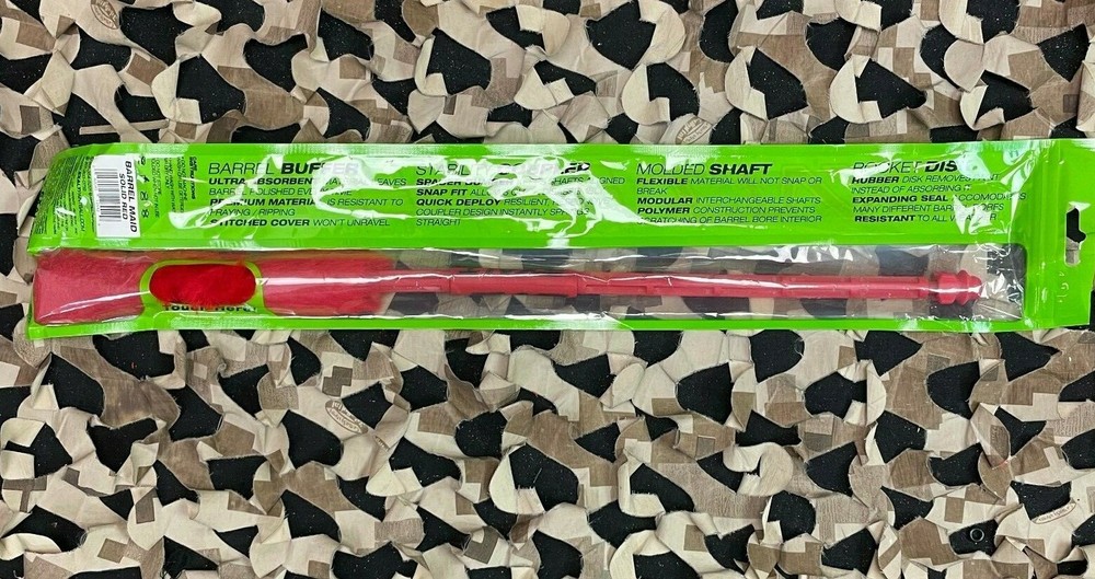 NEW Exalt Paintball Barrel Maid Swab - Solid Red