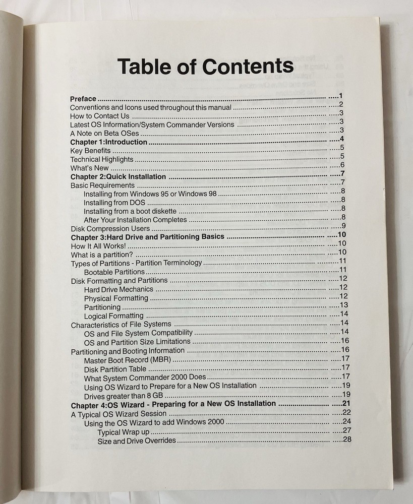 System Commander 2000 User Manual VCOM Partitioning Guide Windows Linux PB Vtg