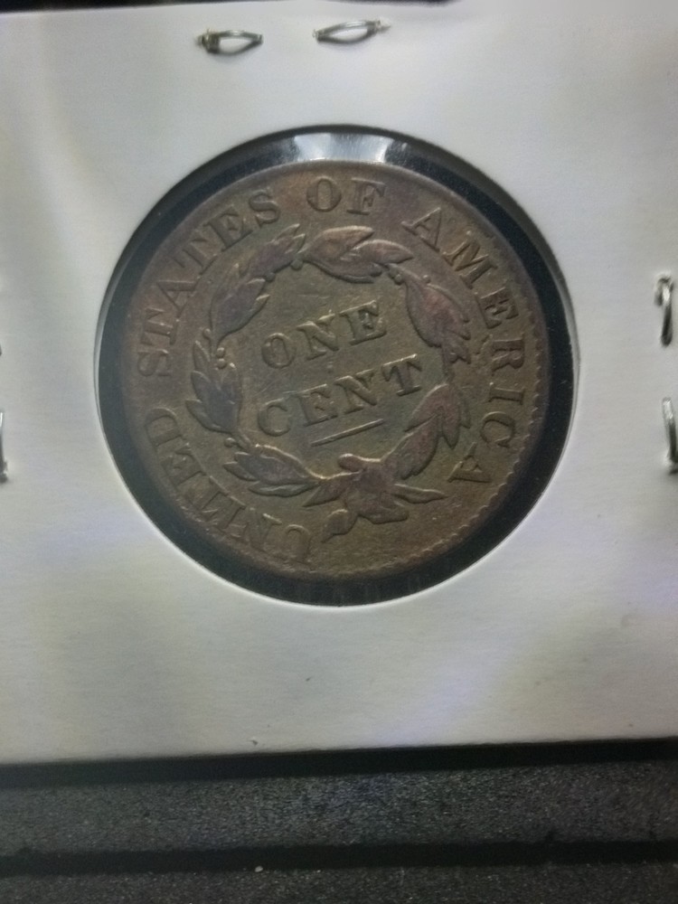 F-1829 RB LARGE CENT w/counter clockwise rotated die on reverse