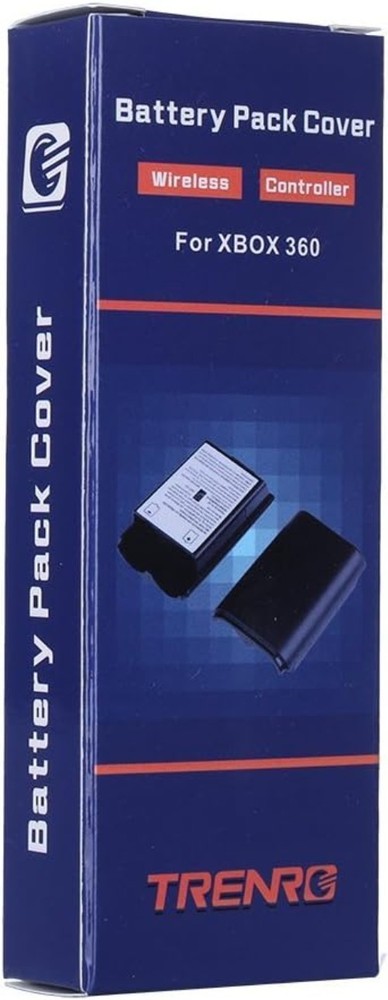 Compact White Battery Cover Shell Kit for Xbox 360 Wireless Controllers - 2 Pack