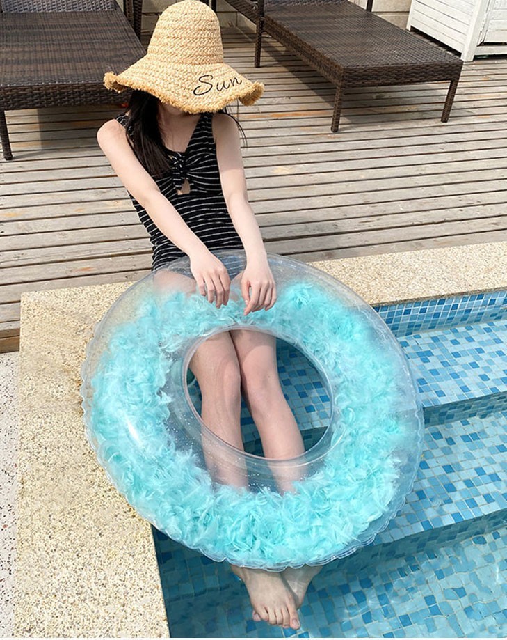 Transparent Float with Feather Filling