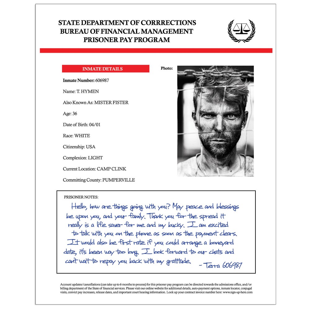 Pranks Fake Prison Pay Packet Prank Mail Sent Anonymously!