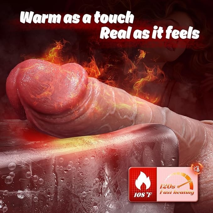 8" Realistic Dildoes Thrusting Vibrating Remote Sex Toys for Women Masturbation