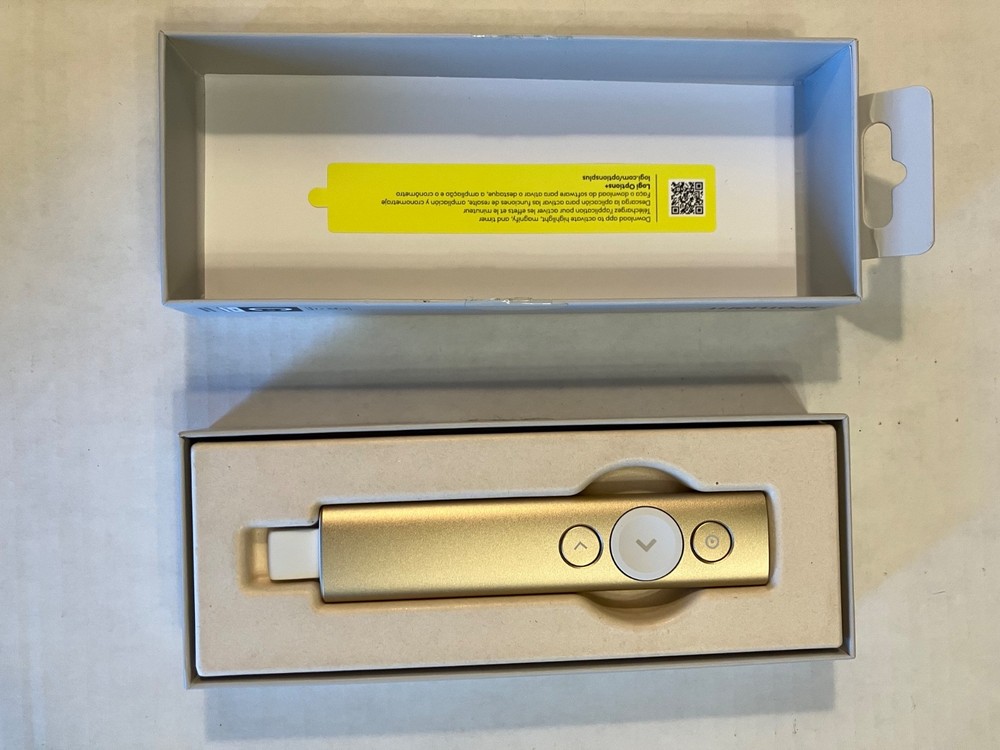Logitech Spotlight Wireless Presentation Remote - Gold (910-004860) Open Box