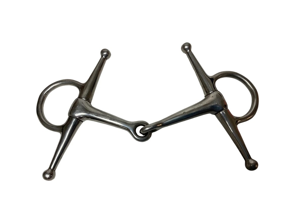 Full Cheek Single Joint Pony Bit 4.5” Silver