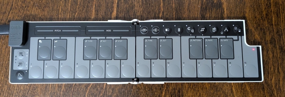 KORG nanoKEY Fold Foldable MIDI keyboard White - works!