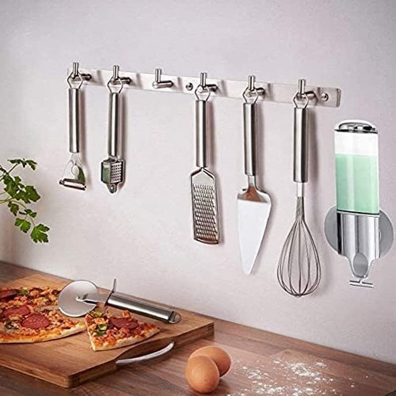 No-Drill 500ml Single Head Manual Pressing Head Wall Mounted Soap Dispenser