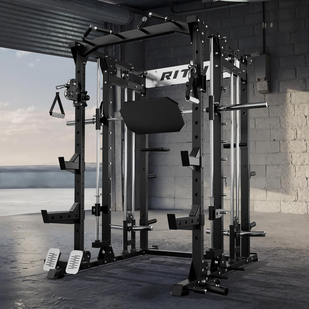 Buffalo Smith Machine, Power Cage with Lat-Pull down System & Cable Crossover Sy