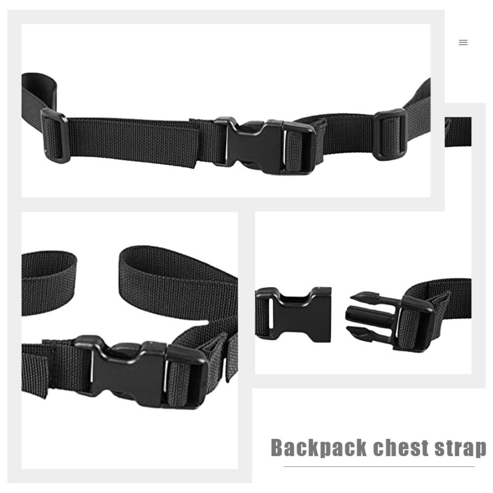 2PCS Camping Chest Belts Backpack Straps Quick Release Backpack Straps Outdoor
