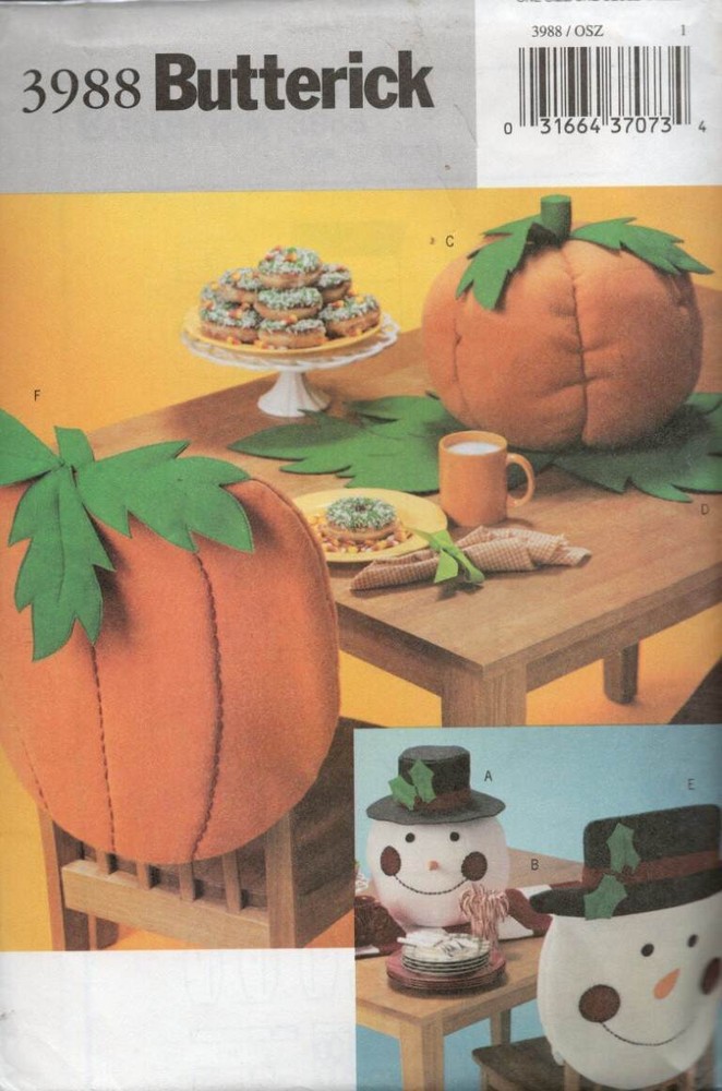 3988 BUTTERICK TABLETOP FOR FALL AND CHRISTMAS