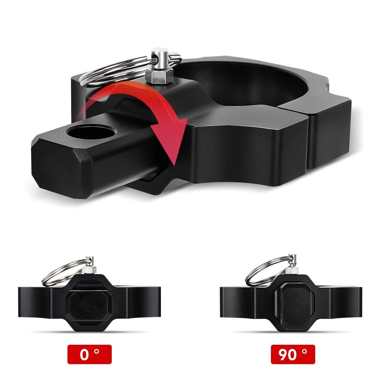 AUXBEAM Pair 3FT Sprial RGB LED Whip Lights+Roll Cage Mount Bracket Off-road UTV