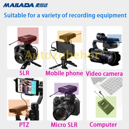 Mobile Wireless Recording Microphone For Live Broadcasting Recording Interview