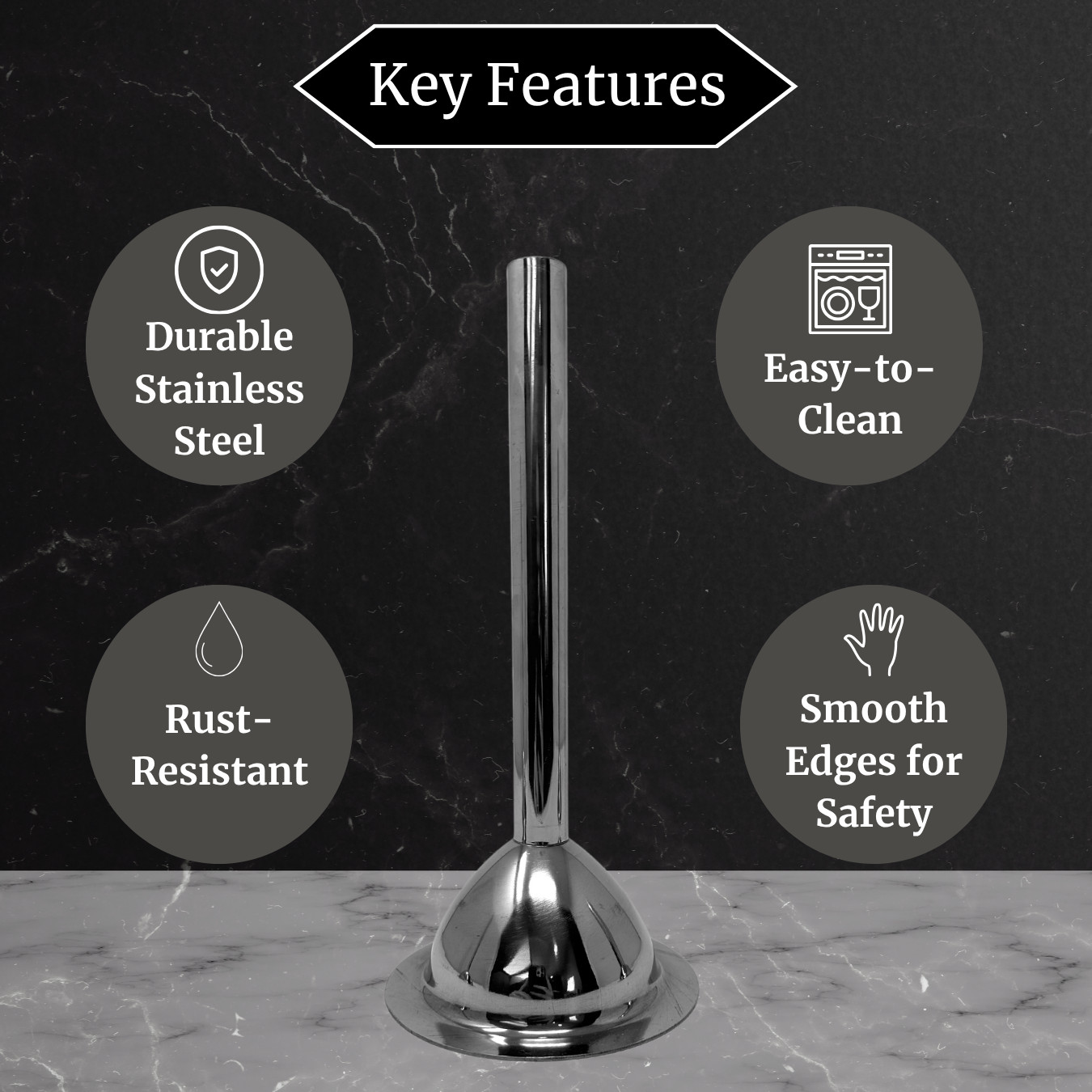 #12,#22,#32 Heavy Duty Stainless Steal Meat Grinder Funnel Sausage Stuffing Tube