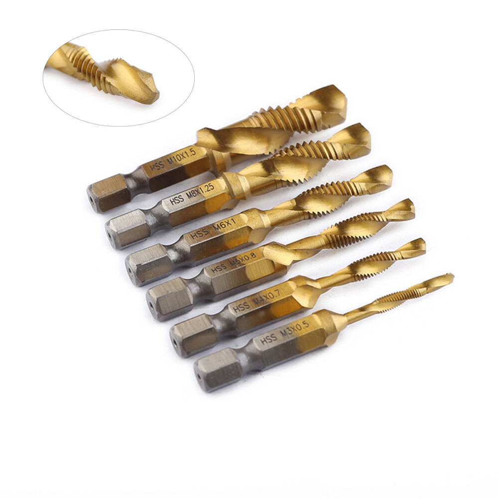 6PCS Practical Cobalt Stubby Drill Bit Set High Drill Set Screw Machine