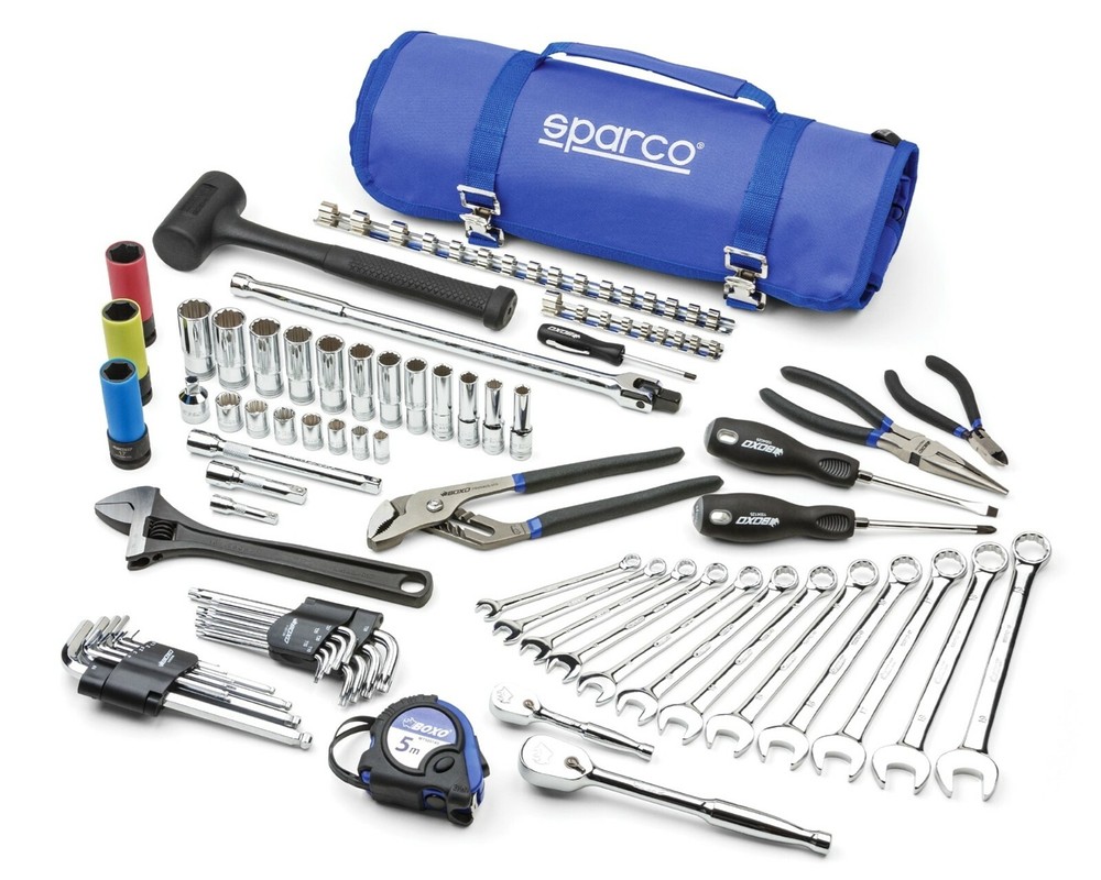 Sparco 68-Piece Trackside Tool Roll BoxoUSA Tools SPA918