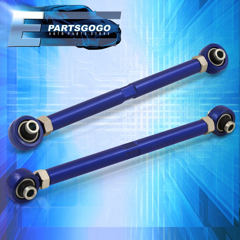 For 06-12 BMW 3-Series E82 E88 E90 E92 Rear Adjustable Control Toe Arms Set Blue