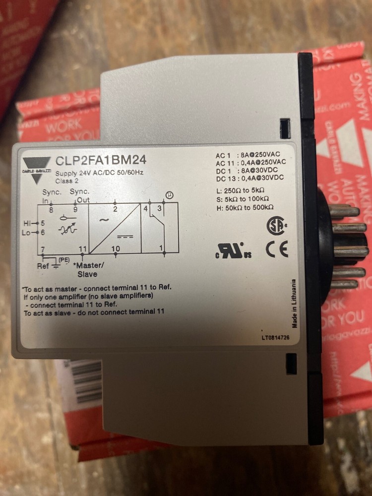 CARLO GAVAZZI CLP2FA1BM24 2 Point Basic Level Controller. Free Shipping.