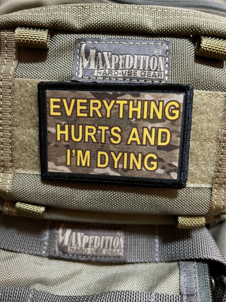 Death Before Decaf Patch Morale Patch 2x3" Tactical Military USA Hook
