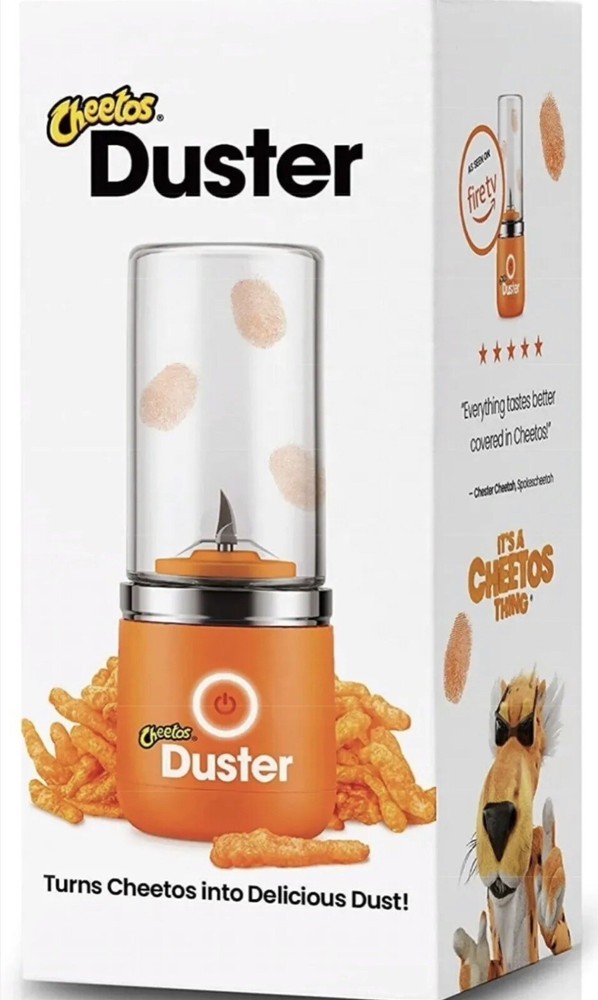 Cheetos Duster Bundle limited Edition Orange Plug In Orange Blender