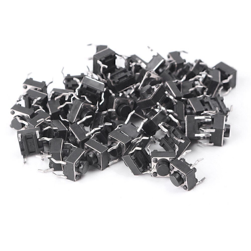 50pcs Push Button Switch Mini Push Button Switch 6x6x5mm