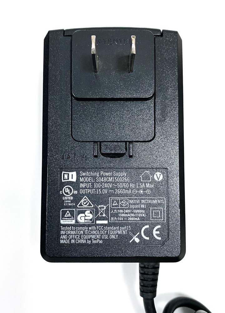 Native Instruments Traktor Kontrol TS4 MK1 DJ Controller w/AC Adapter & PC Cable