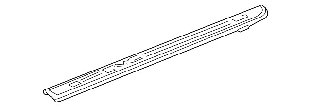 Genuine GM Anthracite Driver Side Pickup Box Side Upper Molding 22987367