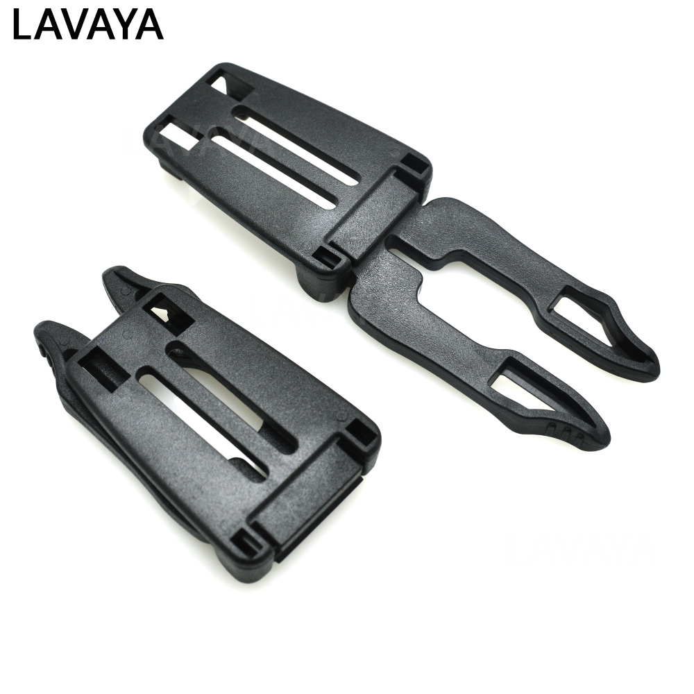 Black Multi Molle Tactical Adjustable Foldable EDC Clip Buckle Connect Lock