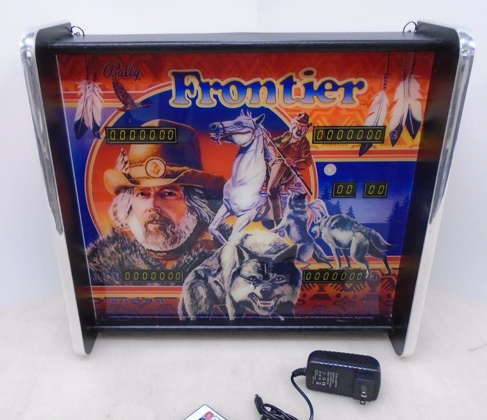 Bally Frontier Pinball Head LED Display light box