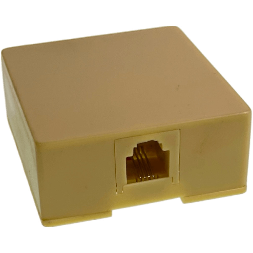 202177 6P4C Ivory Surface Mount Box