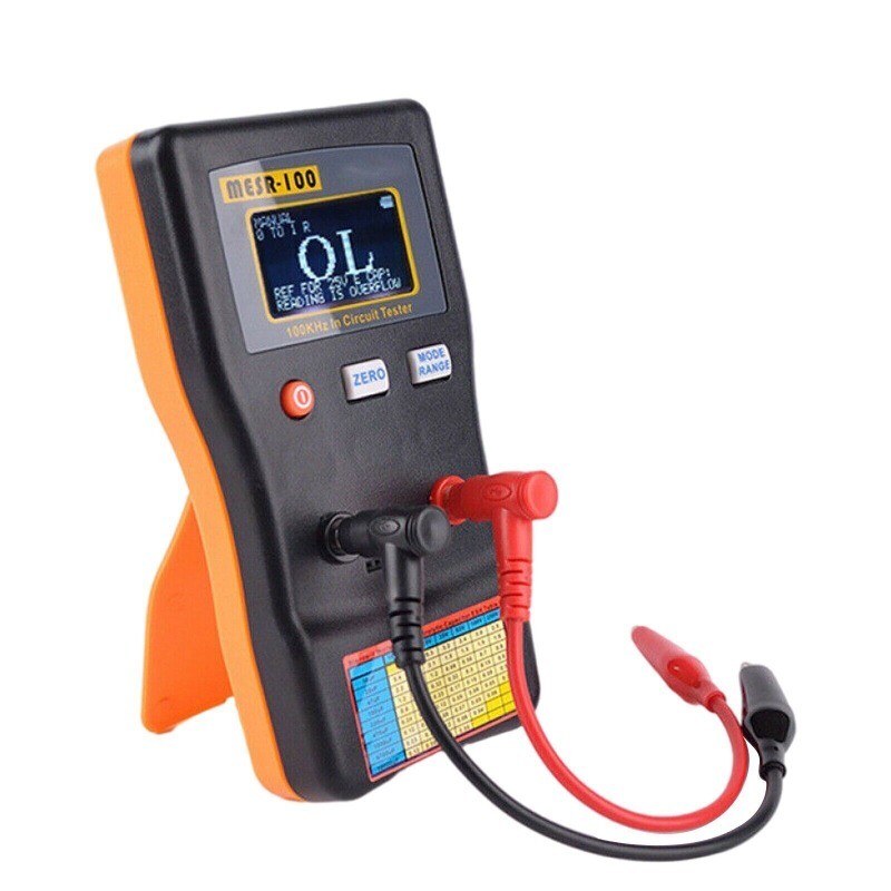 Digital LCD Display V2 ESR/LOW Ohm Meter in Circuit Capacitance Test MESR-100