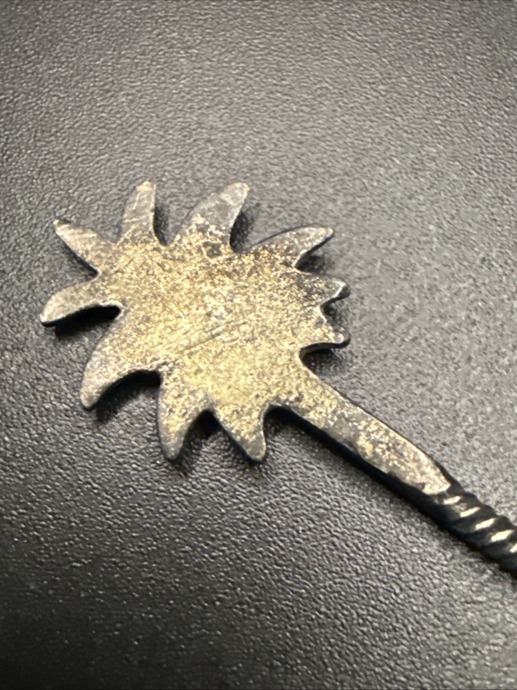 Vtg Tiny Palm Tree Salt Spoon 2.5”