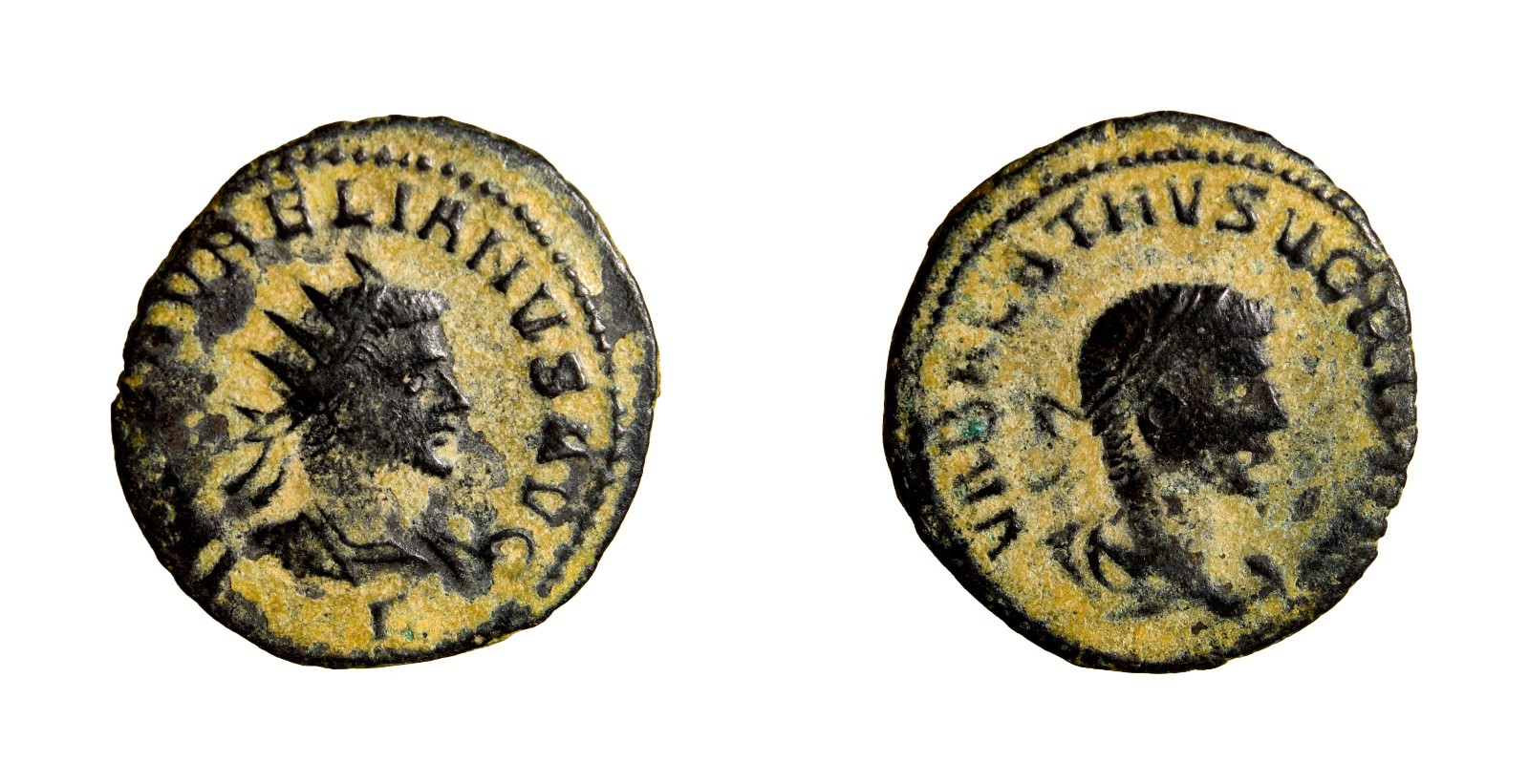USURPER Aurelian, with Vabalathus, 270-275. Antoninianus (Silvered bronze) Coin