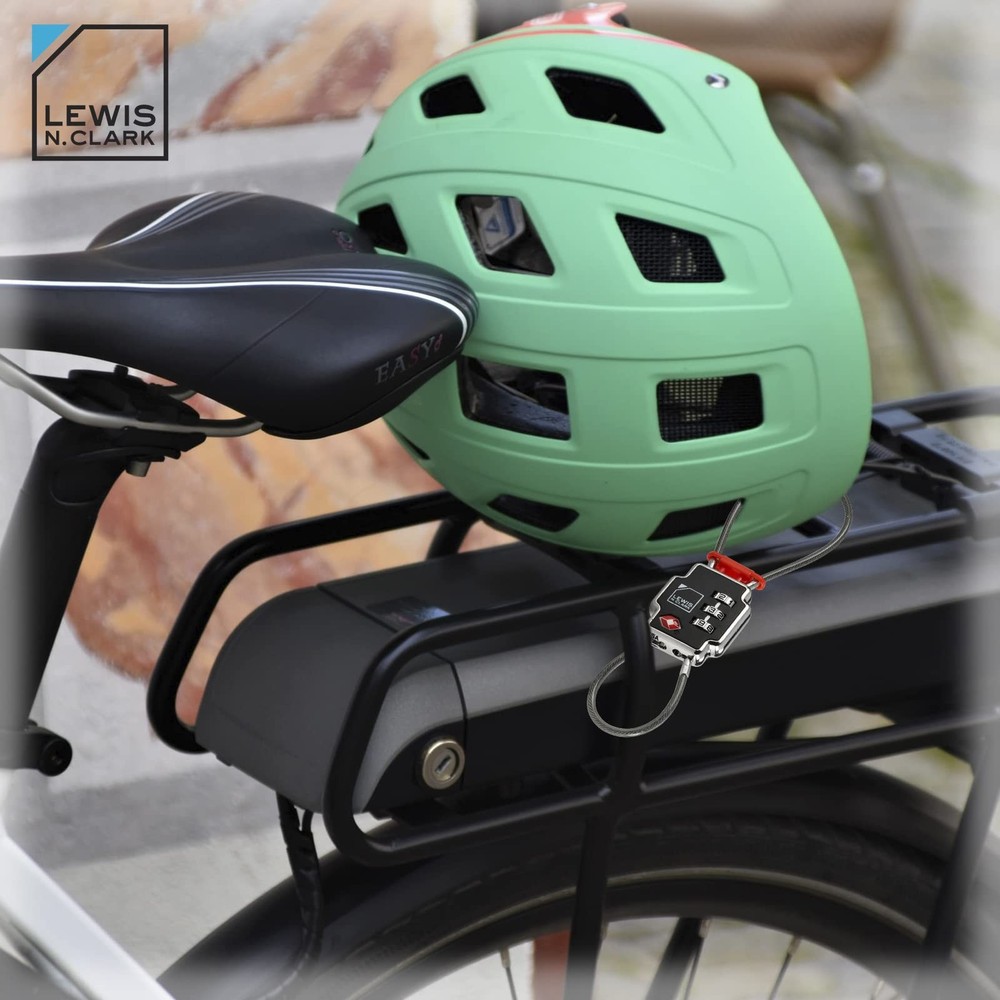 1 Pack Triple Security Lock Resettable Combination Black 3 Dial TSA Friendly