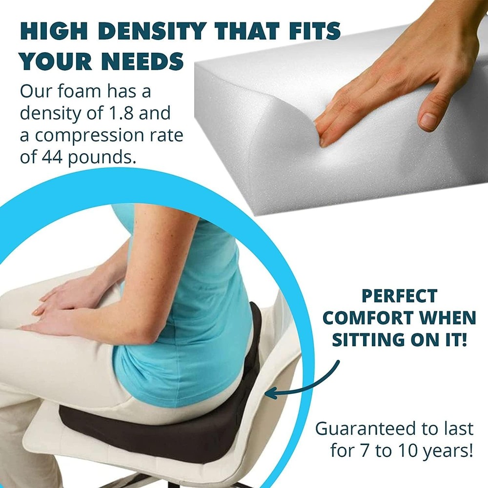 Durable 5" High Density Cushion Foam - Perfect for Chair & Couch Replacement