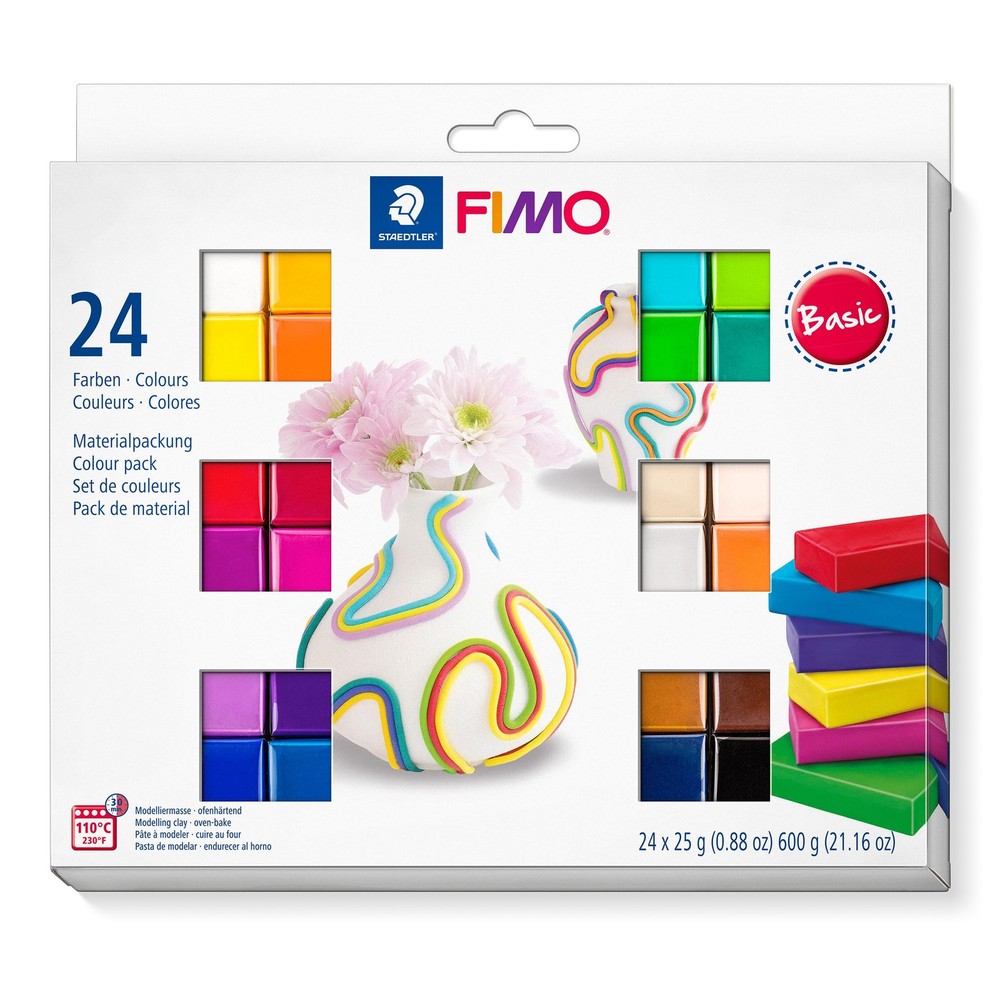 Staedtler 8023 C24-1 Basic Modelling Clay