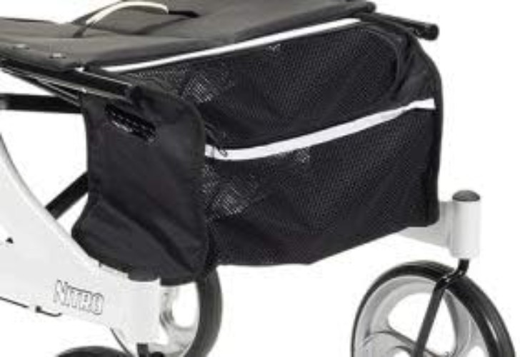 Bag for Nitro Aluminum Rollator, White, 1 Pound