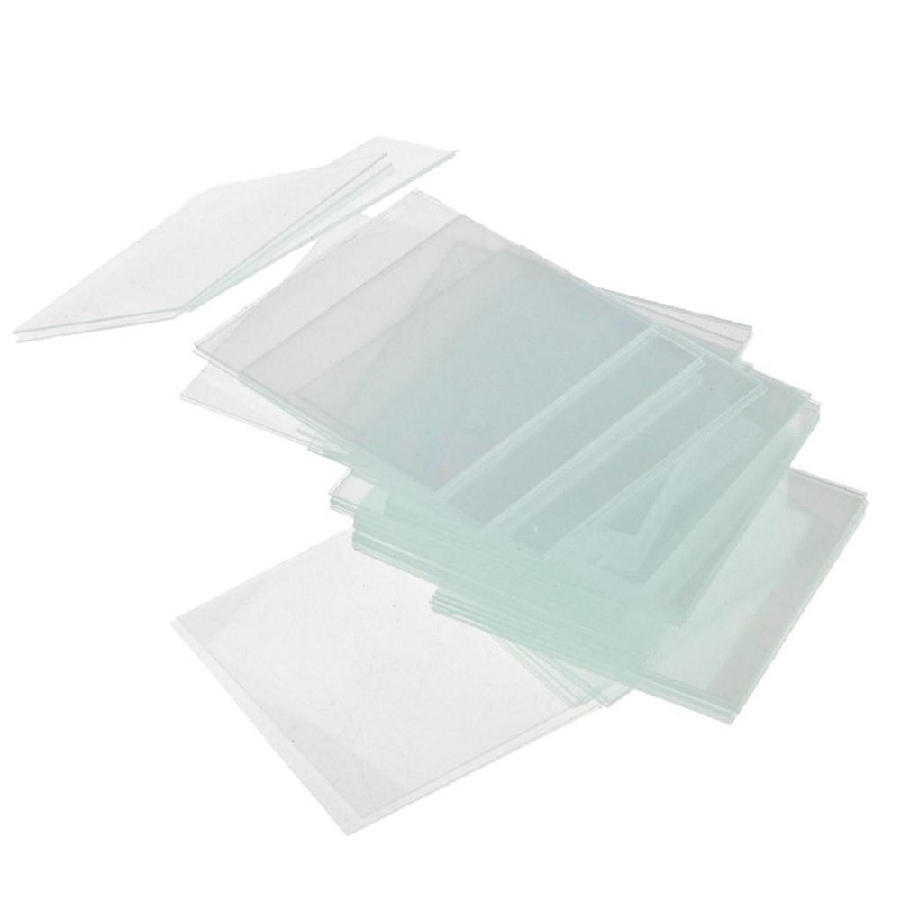 Blank Glass Slides 100pc Pre-Cleaned Square Slips Coverslips