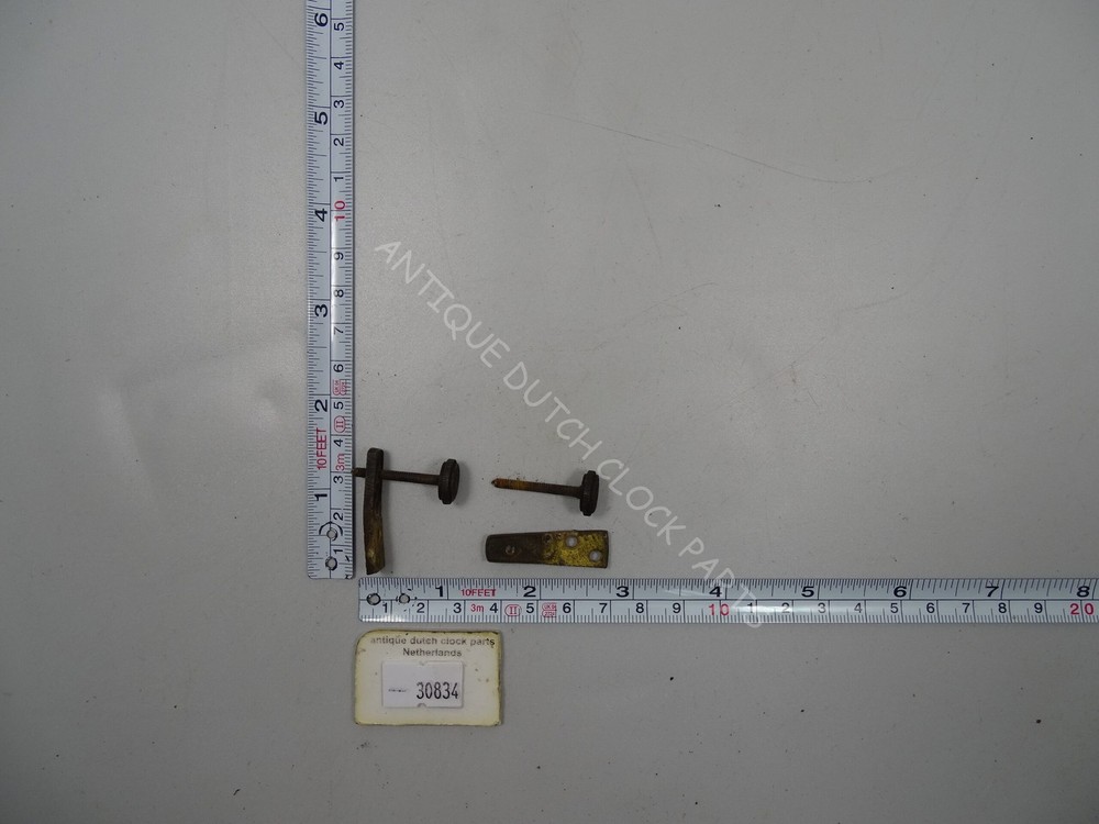 GERMAN REGULATOR CLOCK SCREWS FOR SETTING DISTANCE BETWEEN WALL AND CLOCK