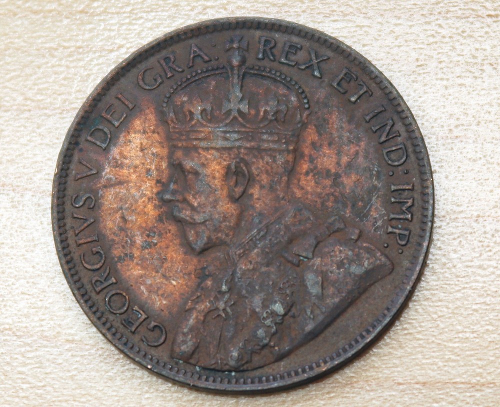 1920 Canada 1 Large Cent George V