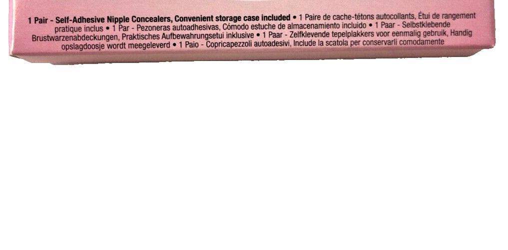 Hollywood Fashion Secrets Silicone CoverUps Dark Shade 1 Pair With Case Lot of 2