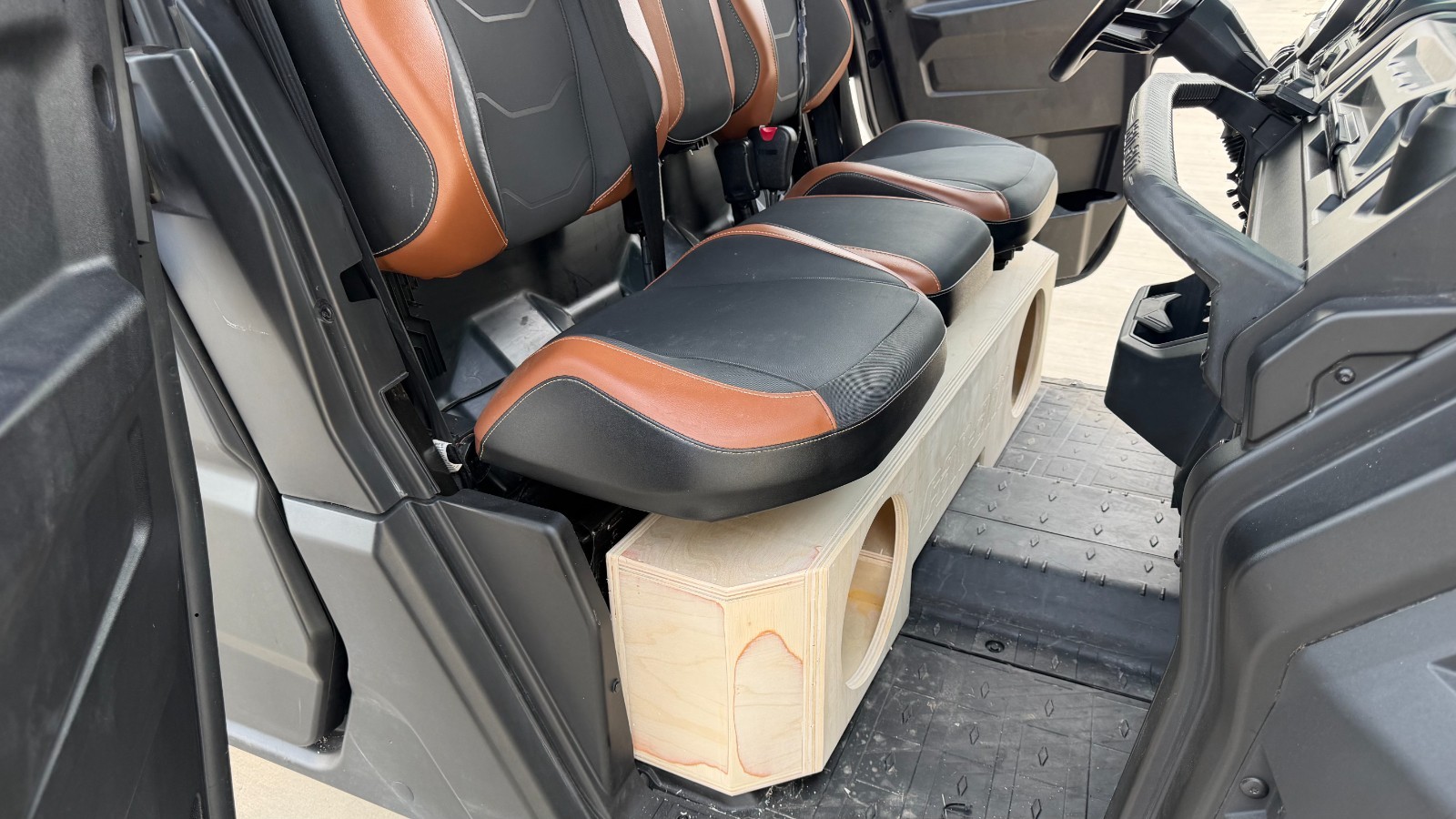 Can Am Defender 16-25 Under Seats Subwoofer Box 2X10" Sealed Birch 3/4