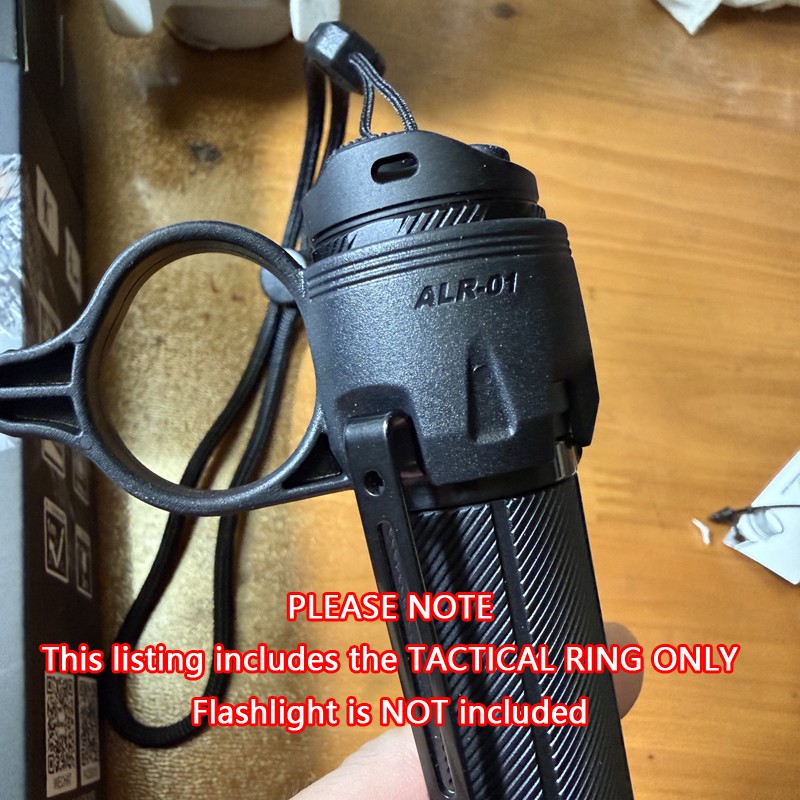 1PC. Tactical Finger Ring Flashlight Accessory - Multi-function Clip 7.89g Nylon