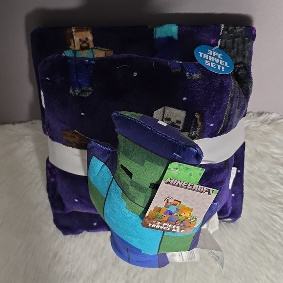 Minecraft 3- Piece Travel Set, NEW