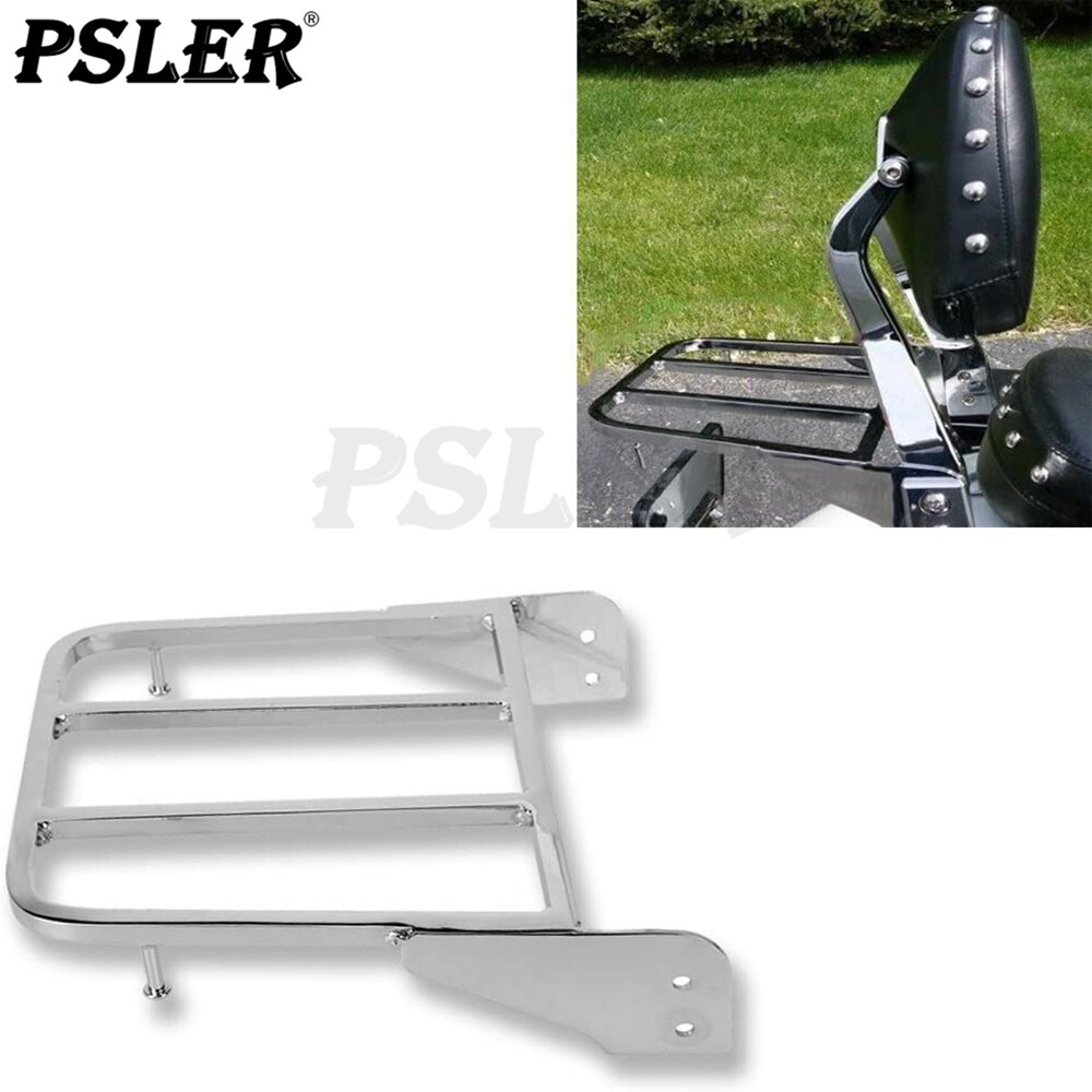 Sissy Bar Rear Luggage Rack For Suzuki Boulevard M50 C50 Intruder VL800 Chrome