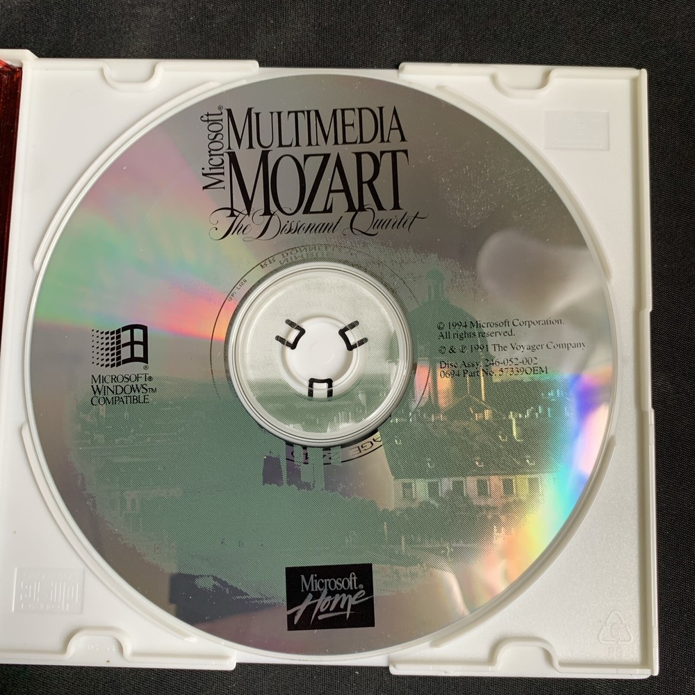 Microsoft Home - Multimedia Mozart (PC CD-ROM, 1994, Microsoft) Windows